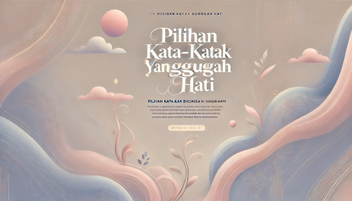 Pilihan Kata-kata Bijak yang Menggugah Hati