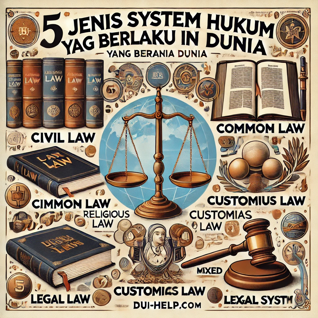 5 Jenis Sistem Hukum yang Berlaku di Dunia