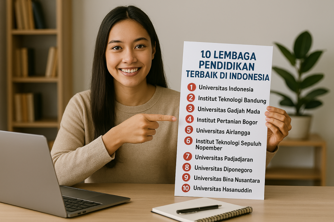 10 Lembaga Pendidikan Terbaik di Indonesia