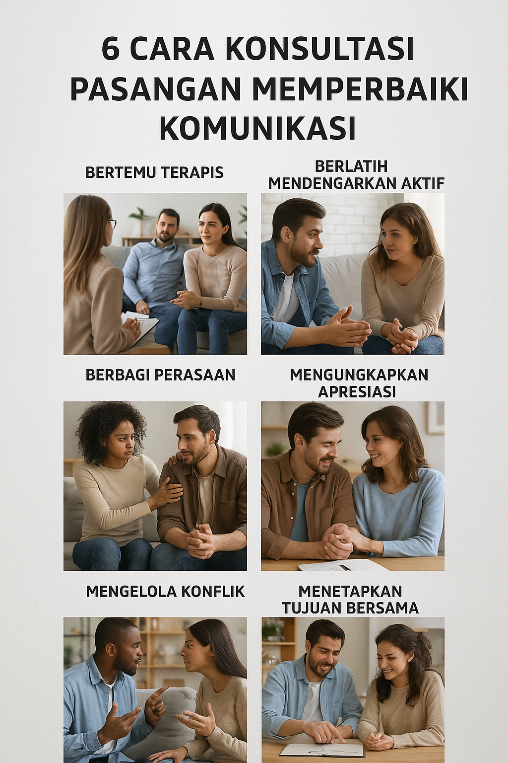 6 Cara Konsultasi Pasangan Memperbaiki Komunikasi