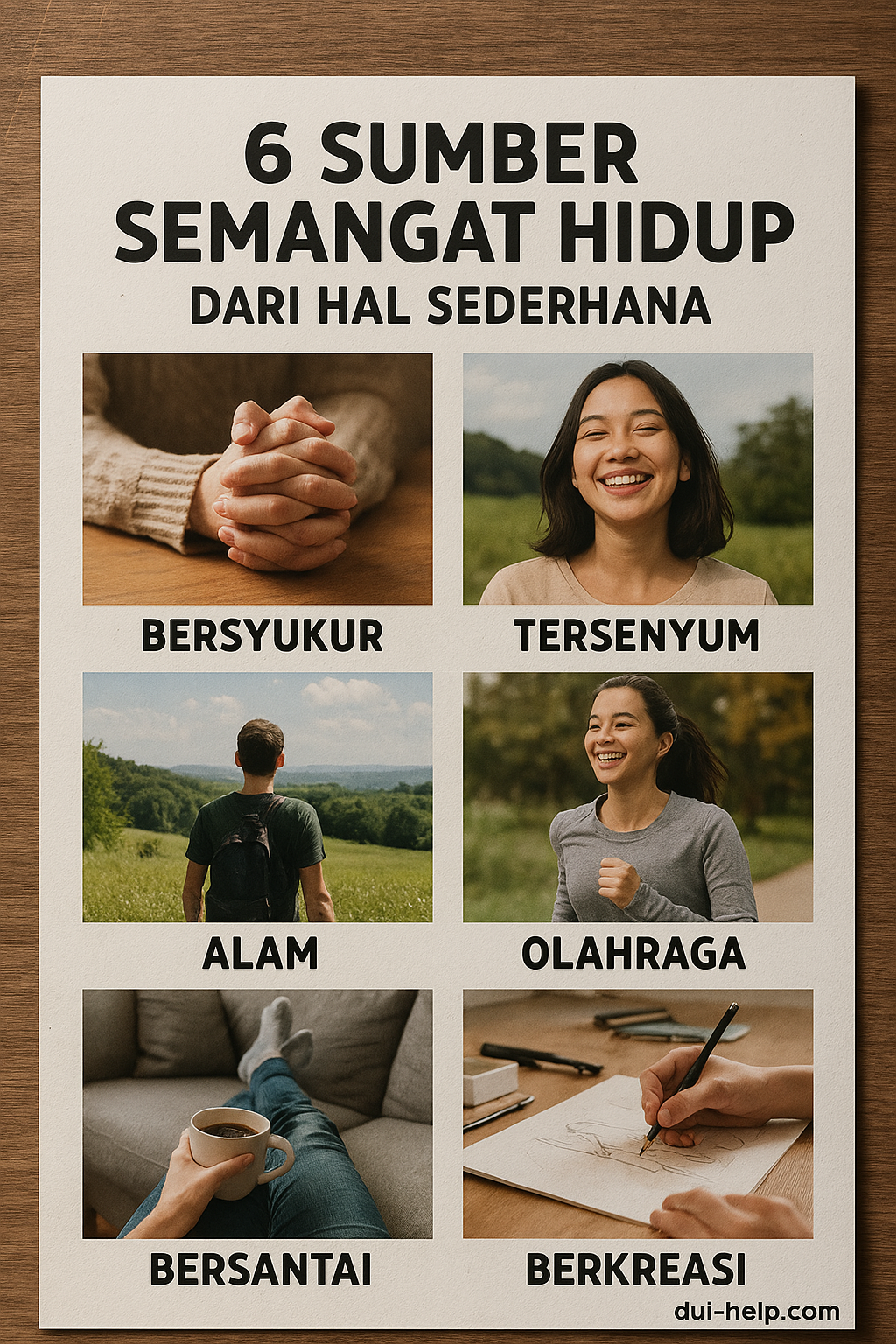 6 Sumber Semangat Hidup dari Hal Sederhana