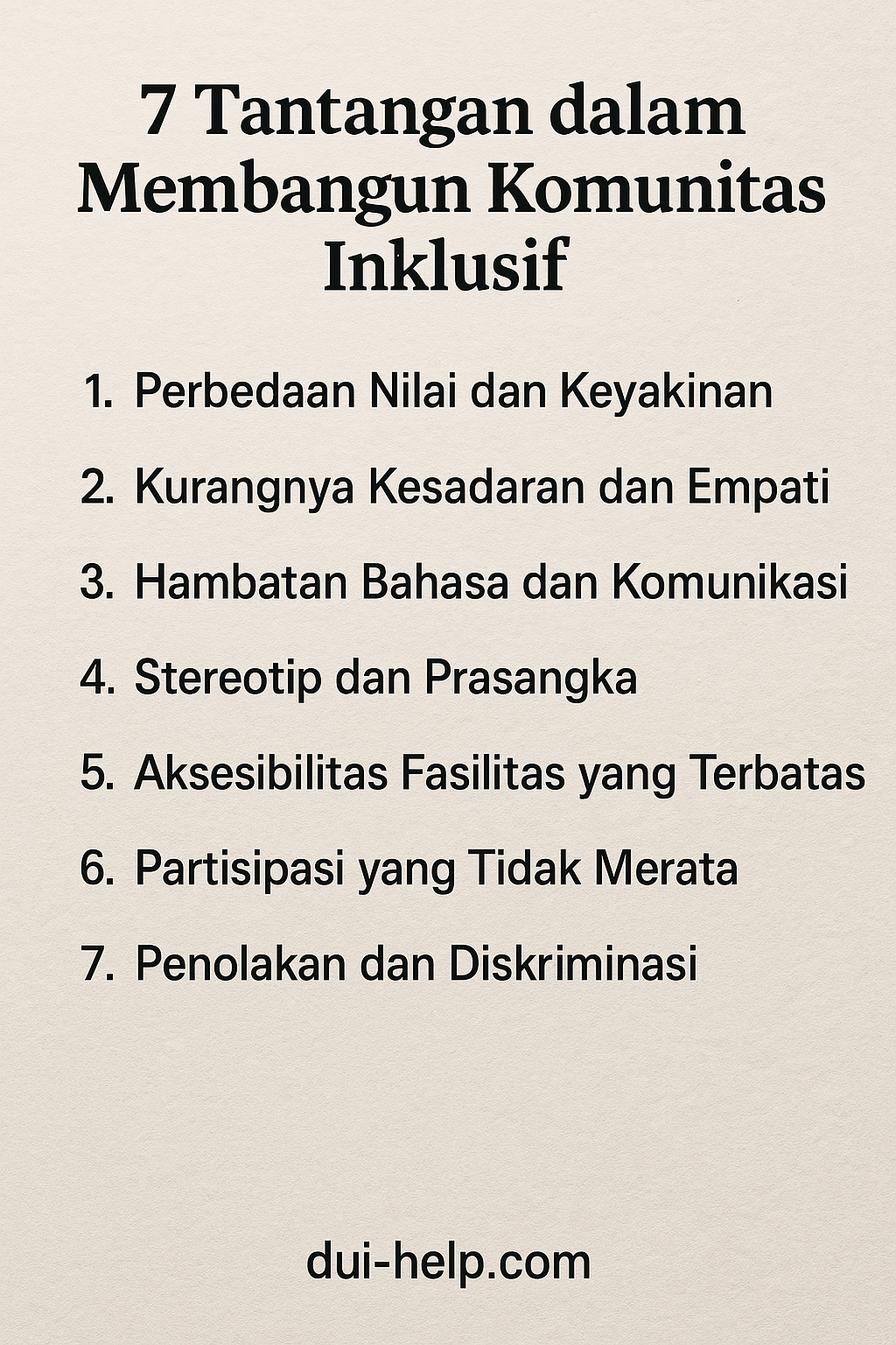 7 Tantangan dalam Membangun Komunitas Inklusif
