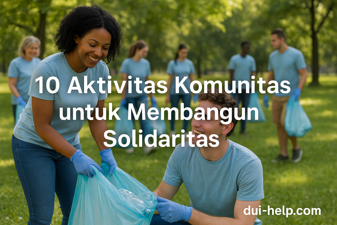 10 Aktivitas Komunitas untuk Membangun Solidaritas