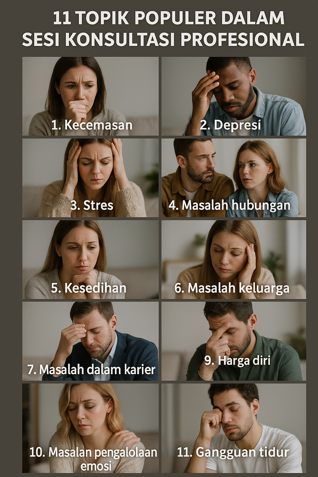 11 Topik Populer dalam Sesi Konsultasi Profesional