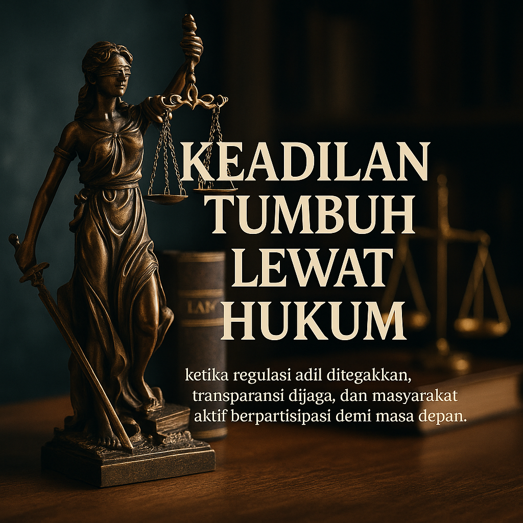 Keadilan Tumbuh Lewat Hukum
