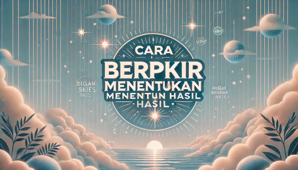 Cara Berpikir Menentukan Hasil 5 Cara Berpikir Menentukan Hasil